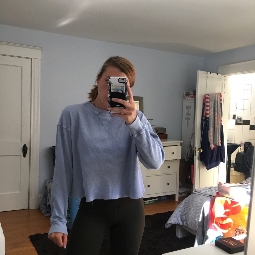 Brandy Melville blue shirt
